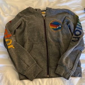 Aviator nation girls zip up